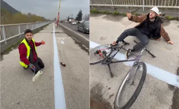 Kto toto vymyslel? Influencer narazil do lampy v Ružomberku: Máte výpoveď, odkazuje vo videu