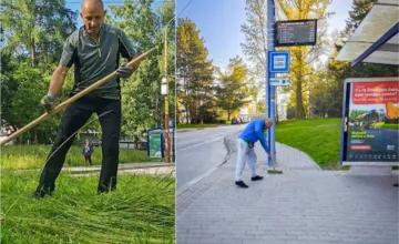 Predtým kosil križovatky, teraz pozametal zastávku. Dva roky podnetov bez výsledku, tvrdí aktivista Bohumil zo Žiliny