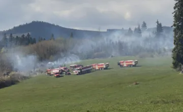 FOTO: Plamene pohltili lesy na Liptove aj Kysuciach. Škody sú v desaťtisícoch eur