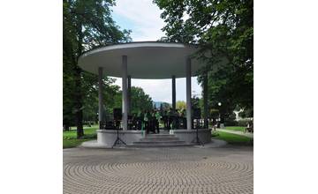 Hudobný altánok v Sade SNP v centre Žiliny po oprave otvorený