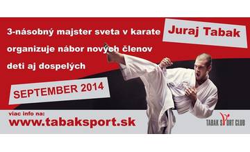 Majster sveta v karate Juraj Tabak robí nábor pre deti
