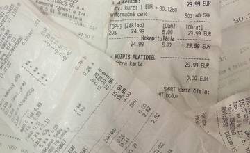 Muži falšovali pokladničné bločky