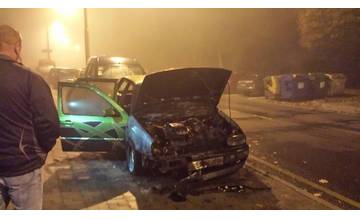 Neznámy páchateľ podpálil auto na sídlisku Solinky