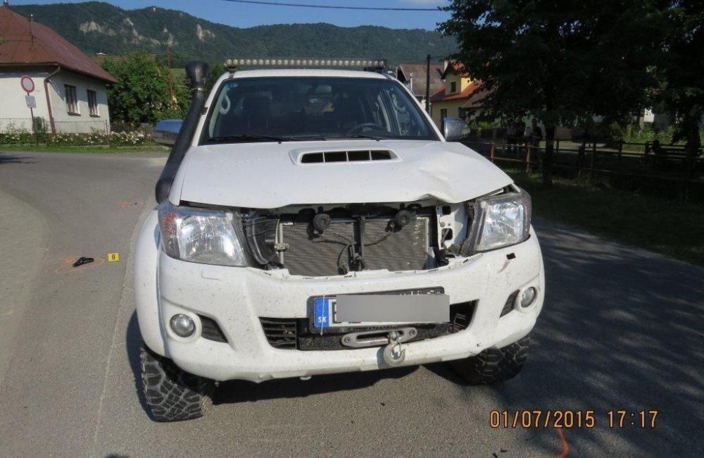 V Súľove zrazil terénny automobil 11 ročného chlapca, foto 2