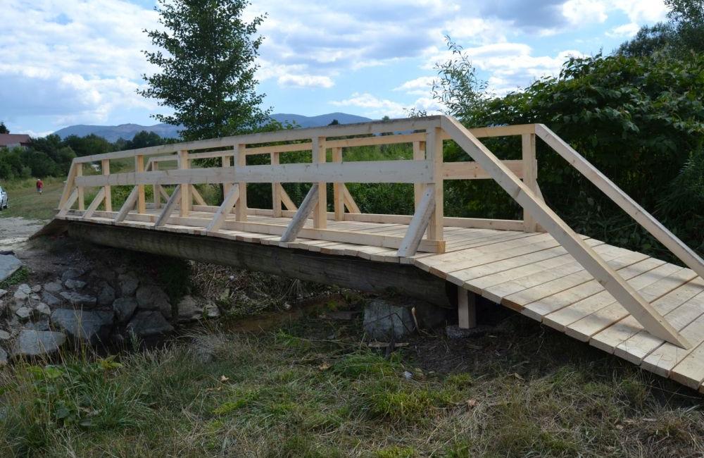 Opravený most cez potok Rosinka, foto 3