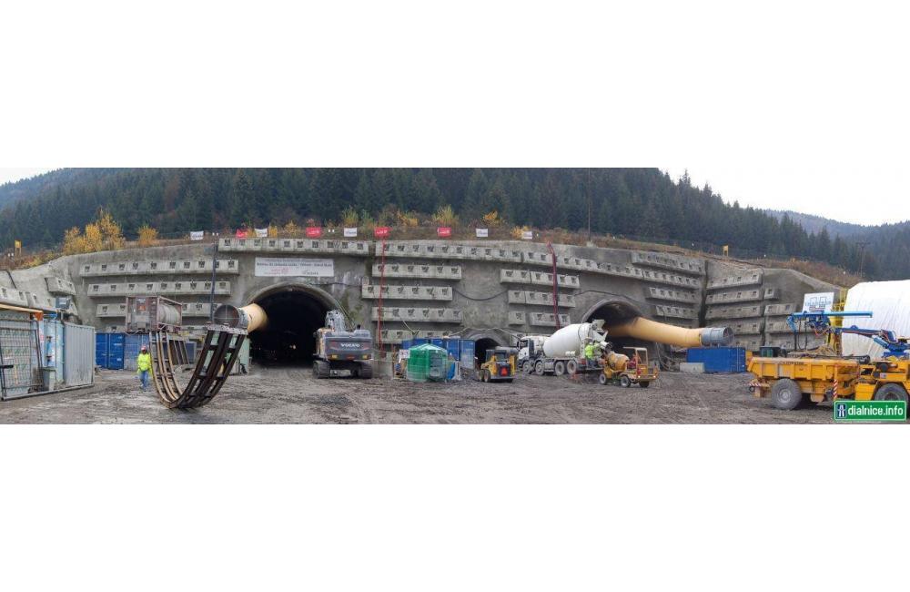Aktuálny stav razenia tunela Višňové - 15.11.2015, foto 5