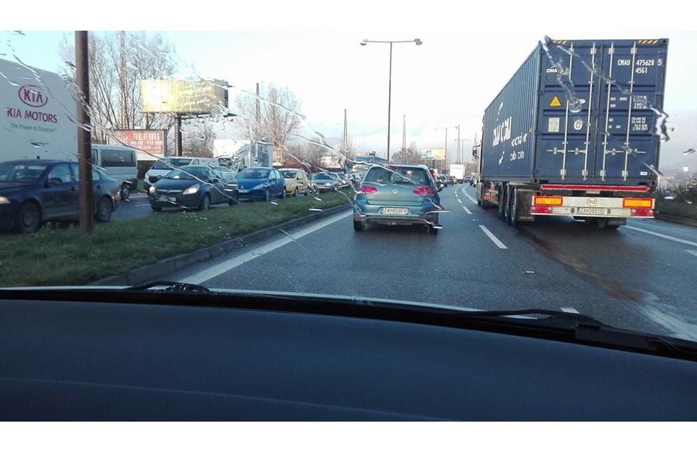 Kolaps dopravy v Žiline - 23.11.2015, foto 3