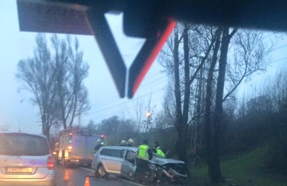 Dopravná nehoda na ulici Košická - 18.12.2015, foto 1