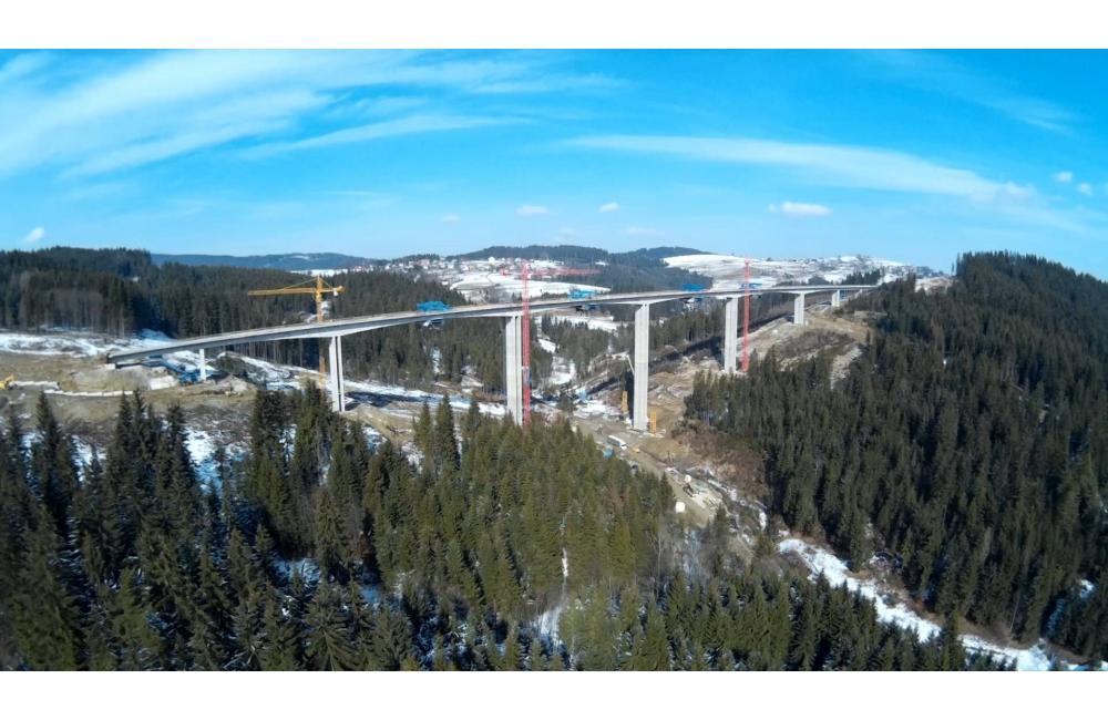 Najvyšší most na Slovensku je spojený - Most Valy 28.02.2016, foto 2