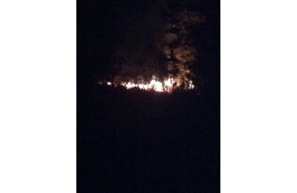 Požiar lesa na Hradisku 11.05.2016, foto 1