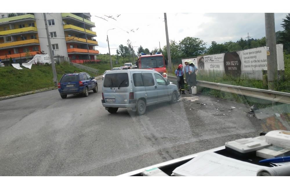 Dopravná nehoda Hôrecká cesta 20.6.2016, foto 1