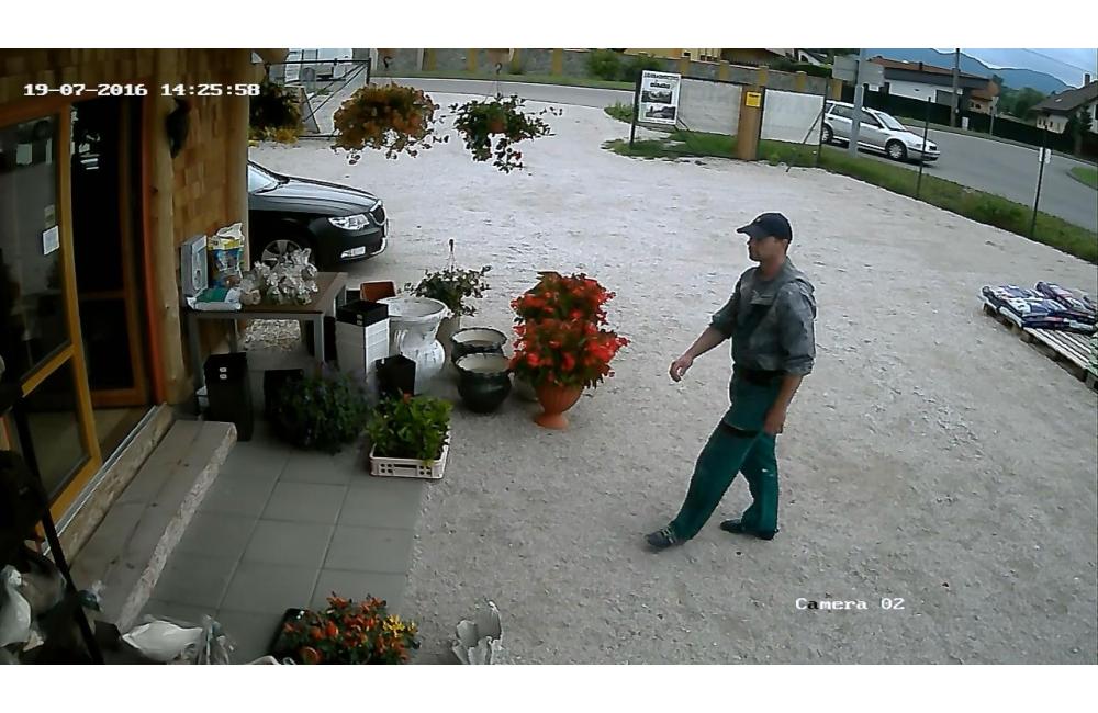 Krádež v záhradníctve v Rajeckých Tepliciach, foto 4