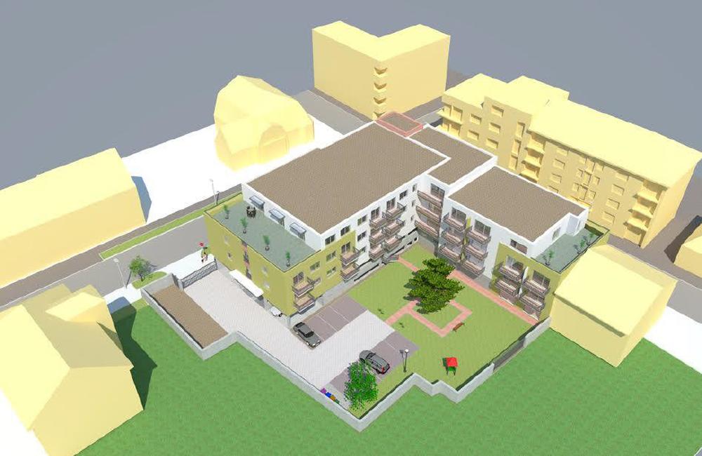 Vizualizácia výstavby nájomných bytov na Dlabačovej ulici, foto 4