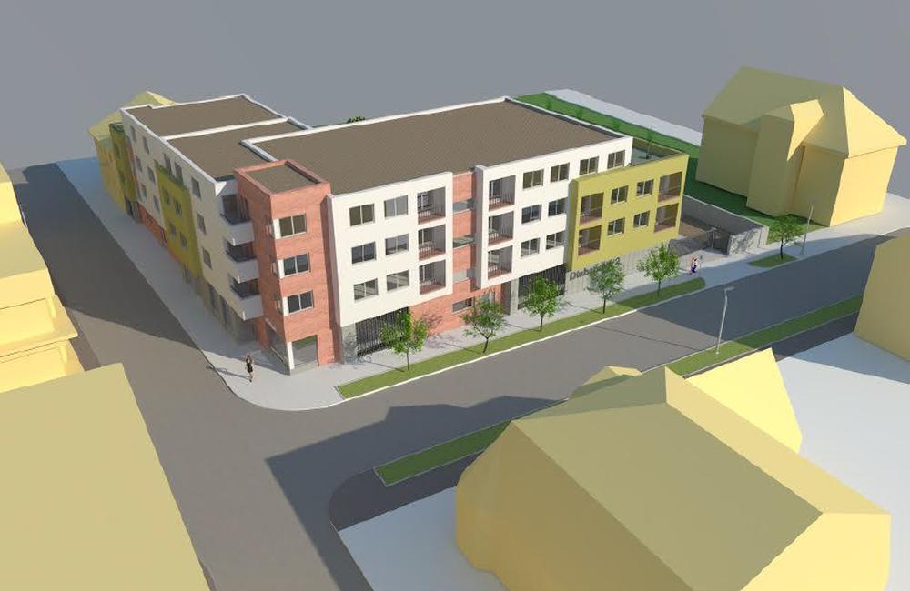 Vizualizácia výstavby nájomných bytov na Dlabačovej ulici, foto 8