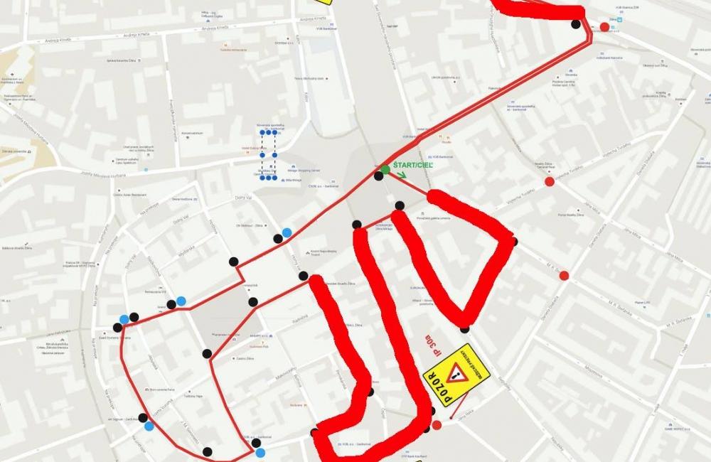 Žilinský polmaratón 2016 - dopravné obmedzenia, foto 1