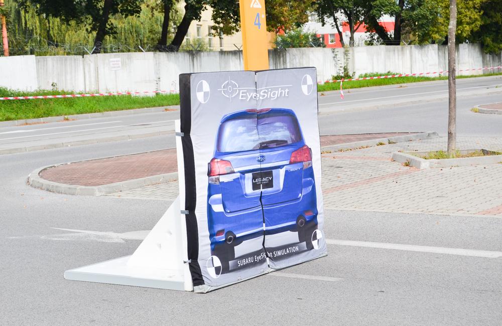 Test Subaru Eyesight na parkovisku pri OC Dubeň, foto 4