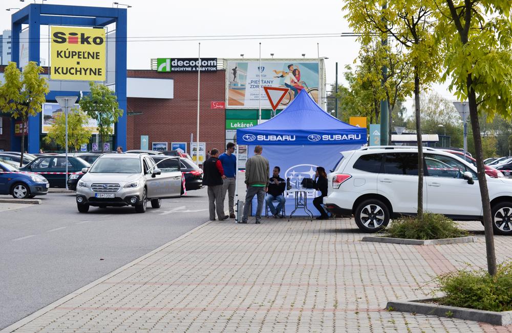 Test Subaru Eyesight na parkovisku pri OC Dubeň, foto 13