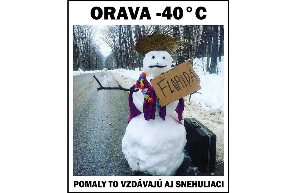 Internet vtipne reaguje na snehovú nádielku na Orave a na Kysuciach, foto 1