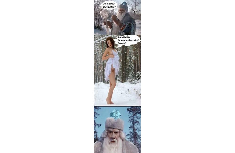 Internet vtipne reaguje na snehovú nádielku na Orave a na Kysuciach, foto 6