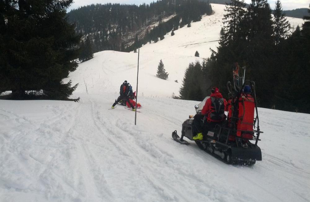 Zranený turista Veľká Fatra - 4.2.2017, foto 2