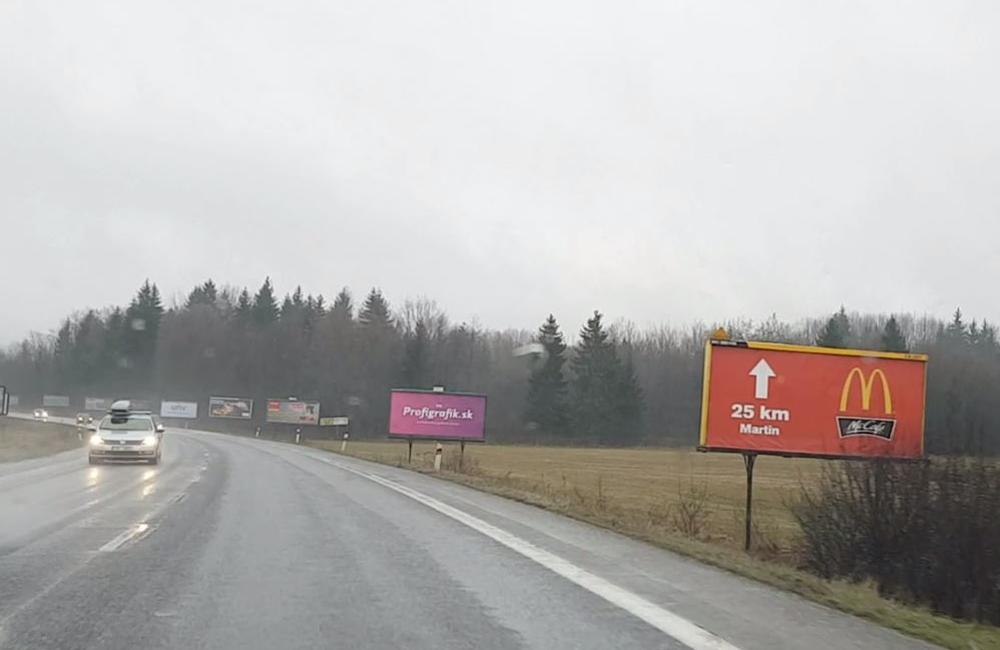 Reklamné nosiče na ceste Žilina - Mojšová Lúčka 18.3.2017, foto 9