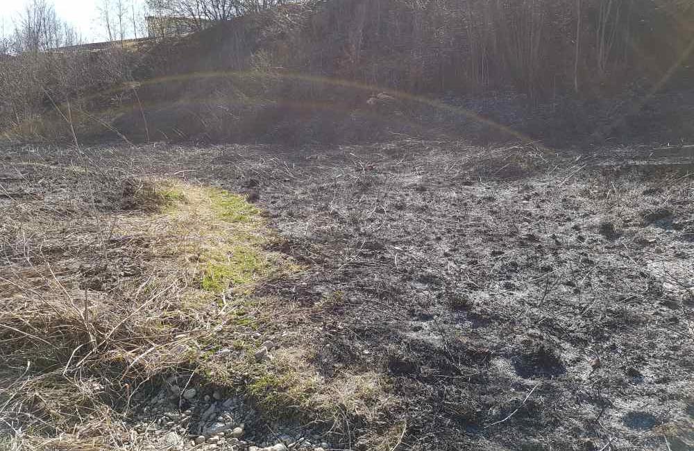 Požiar suchej trávy na Rosinskej a Obežnej ulici - 26.3.2017, foto 5