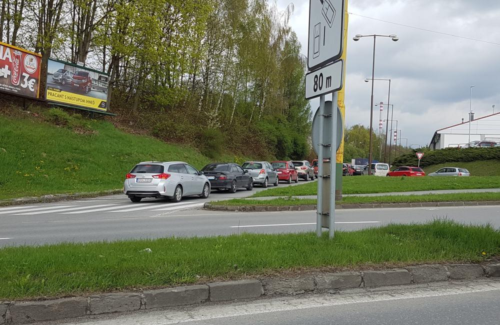 Dopravný kolaps v Žiline - 13.4.2017, foto 3