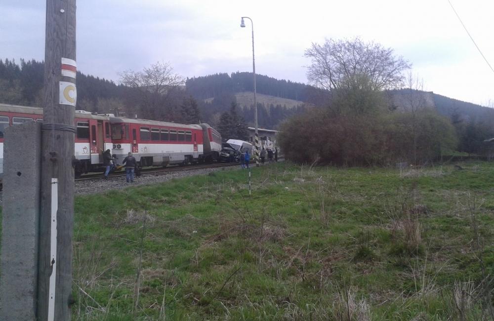 Zrážka vlaku s dodávkou - Raková, Čadca - 25.4.2017, foto 3