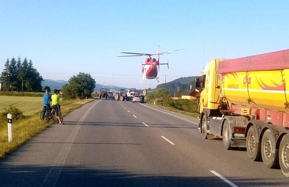 Nehoda motocyklistu pri Bytči - 19.6.2017, foto 2