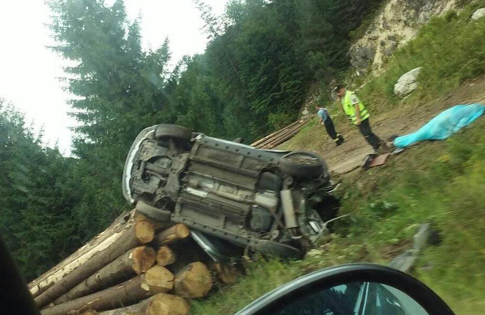 Dopravná nehoda pri obci Čičmany - 23.7.2017, foto 1
