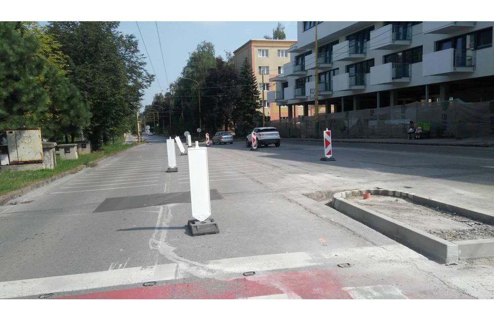 Zmena radenia a jazdných pruhov na Komenského a Hlinskej ulici, foto 2