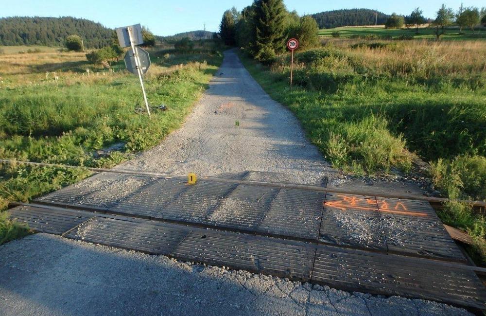 Zrážka osobného vlaku s cyklistom v obci Vysoká nad Kysucou, foto 2