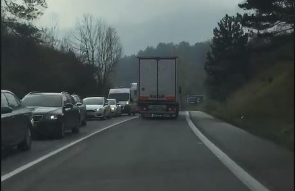 Kolaps dopravy v Žiline 27.10.2017, foto 3