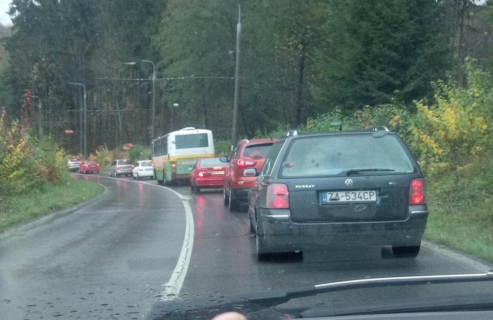 Kolaps dopravy v Žiline 27.10.2017, foto 4