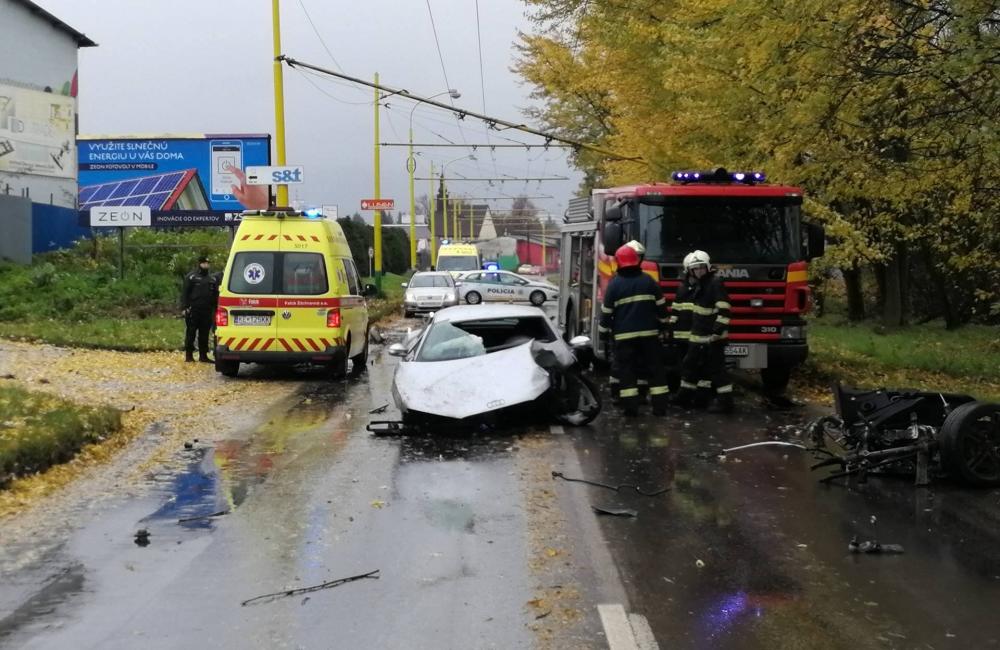 Vážna dopravná nehoda na ulici Priemyselná - 29.10.2017, foto 1
