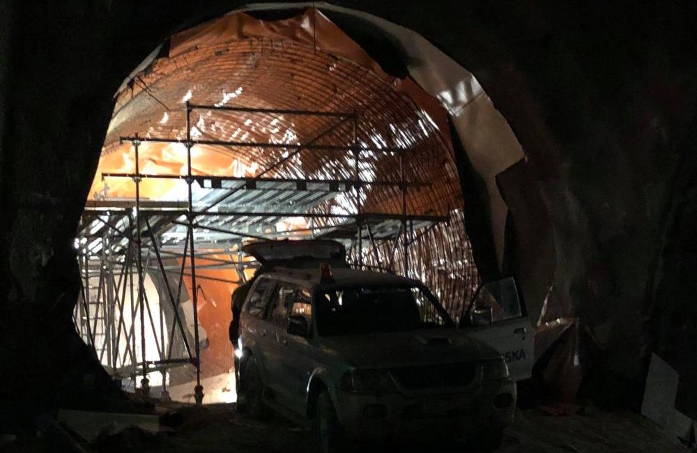 Aktuálne fotografie zo stavby tunela Višňové - 1.2.2018, foto 2