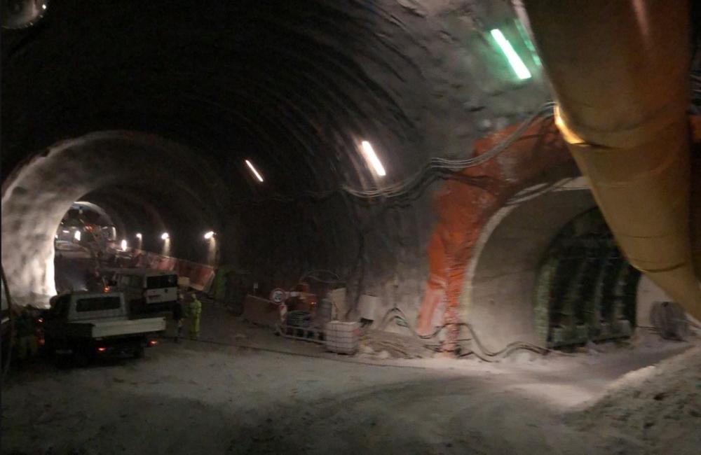 Aktuálne fotografie zo stavby tunela Višňové - 1.2.2018, foto 3