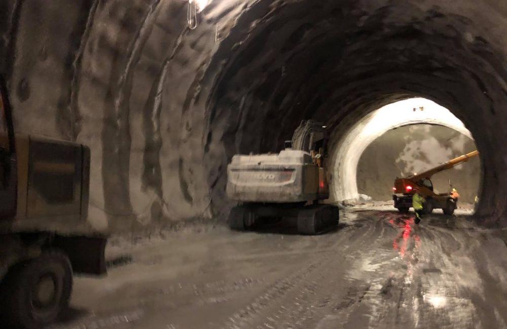 Aktuálne fotografie zo stavby tunela Višňové - 1.2.2018, foto 6