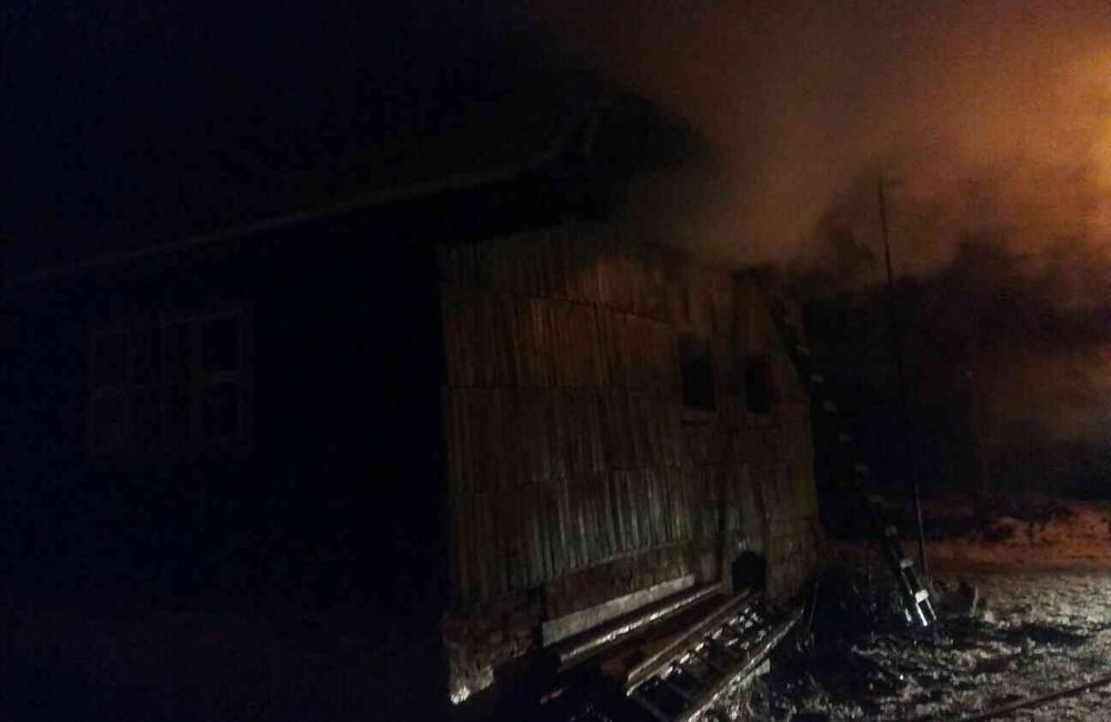 Požiar chaty Terchová 14.2.2018, foto 2