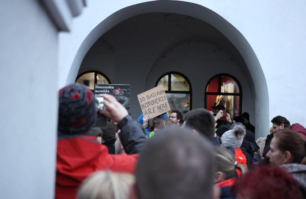 FOTO: Pochod Postavme sa za slušné Slovensko v Žiline 9. marec 2018, foto 19