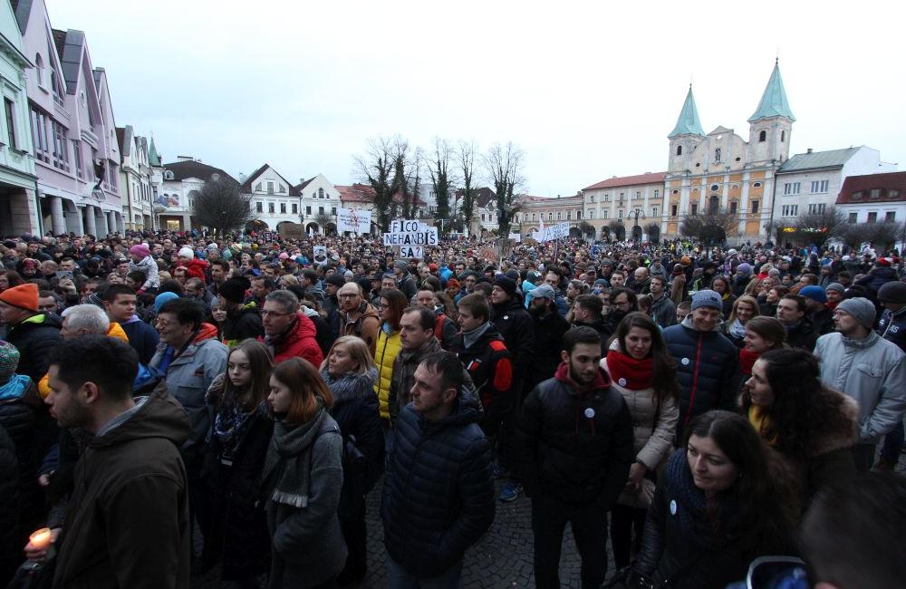 FOTO: Pochod Postavme sa za slušné Slovensko v Žiline 9. marec 2018, foto 21
