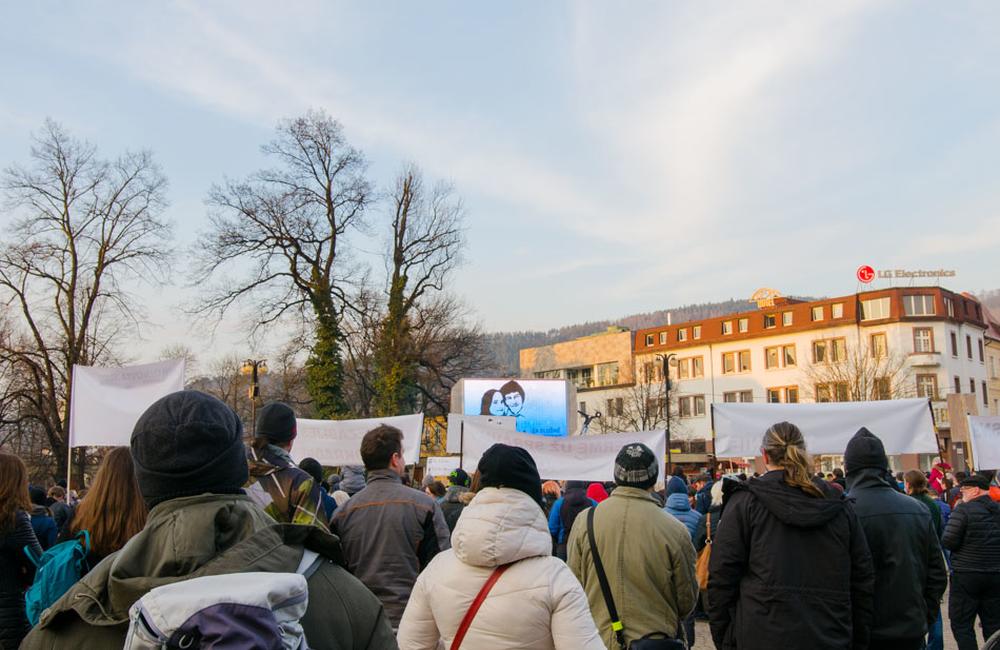 FOTO: Tretí žilinský pochod Za slušné Slovensko - 23. marec 2018, foto 5