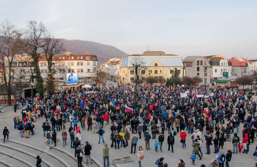 FOTO: Tretí žilinský pochod Za slušné Slovensko - 23. marec 2018, foto 7