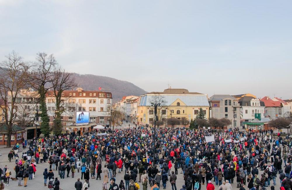 FOTO: Tretí žilinský pochod Za slušné Slovensko - 23. marec 2018, foto 8