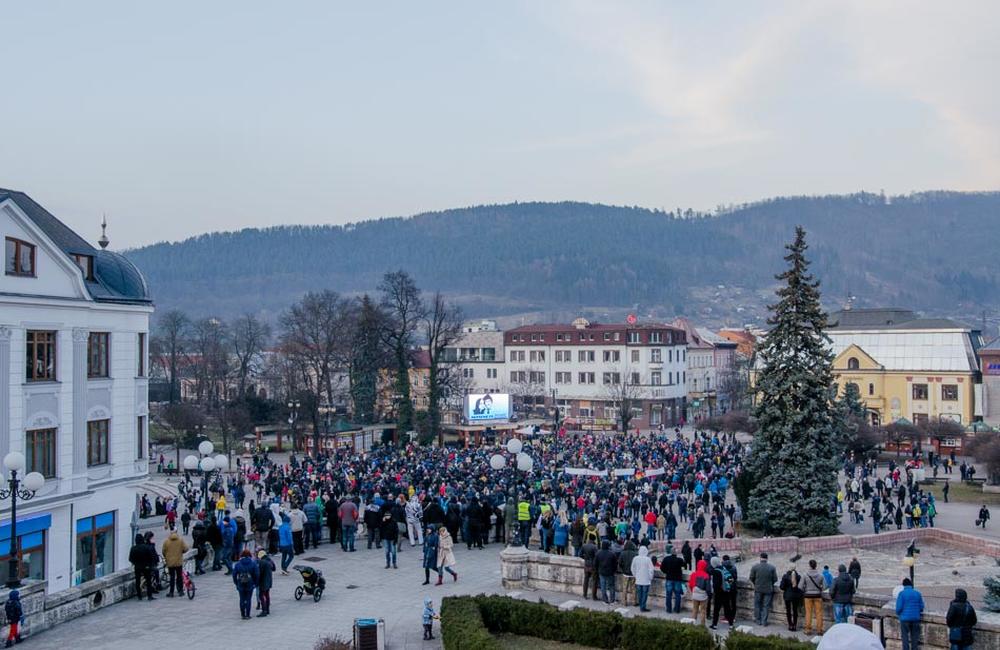 FOTO: Tretí žilinský pochod Za slušné Slovensko - 23. marec 2018, foto 22