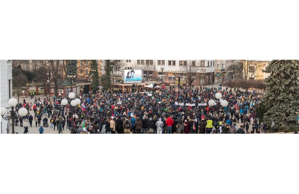 FOTO: Tretí žilinský pochod Za slušné Slovensko - 23. marec 2018, foto 38