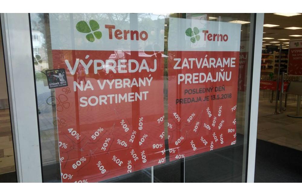 Ukončenie prevádzky predajne Terno v bývalom obchodnom dome TESCO v Žiline, foto 1