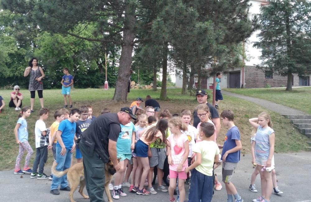 Žilinskí policajti so špeciálne vycvičenými psami navštívili deti počas školy v prírode, foto 7