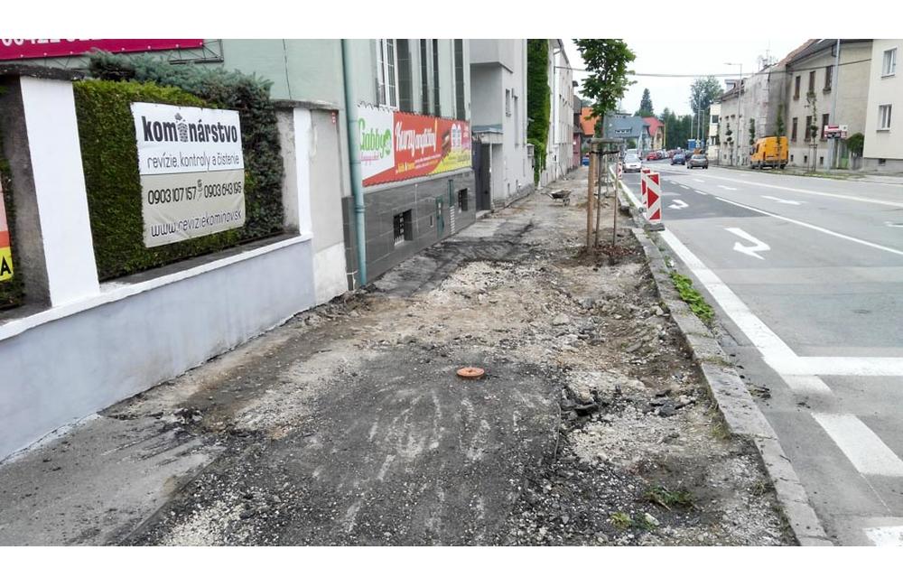 Rekonštrukcia chodníkov Staré mesto Žilina 2018, foto 3