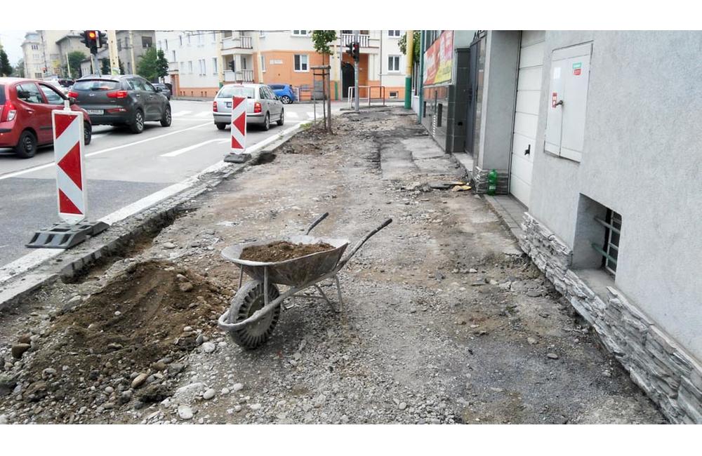 Rekonštrukcia chodníkov Staré mesto Žilina 2018, foto 4